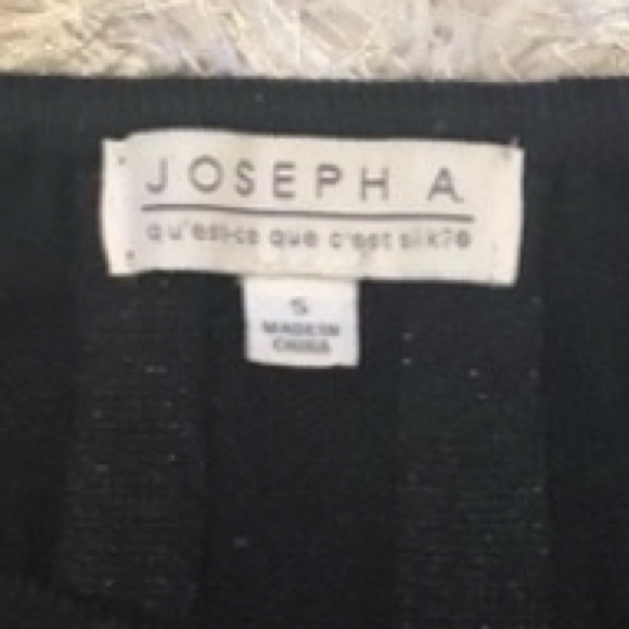 JOSEPH A Black sparkly scoop neck women sweater /size S - Picture 2 of 3